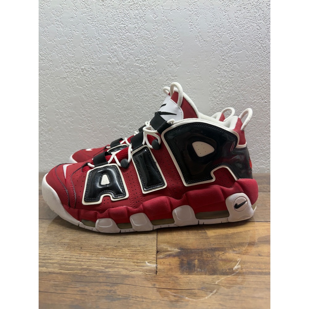 Nike Air More Uptempo 96 Chicago Bulls Red Black White 921948-600 Mens 14